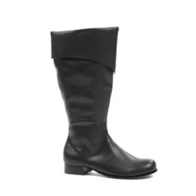 1" Classic Black Men's Pirate Boots