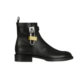 AIRIA Metal Embellished Leather Ankle Boots