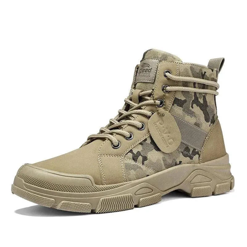 Herrenschuhe Camo Martin Stiefel Herren Herbst/Winter Arbeitskleidung Lässige kurze Stiefel