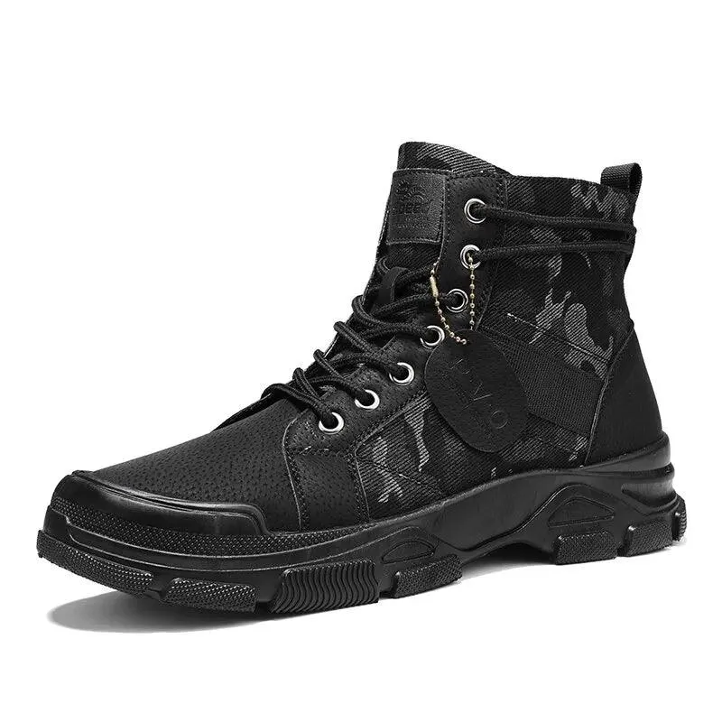 Herrenschuhe Camo Martin Stiefel Herren Herbst/Winter Arbeitskleidung Lässige kurze Stiefel