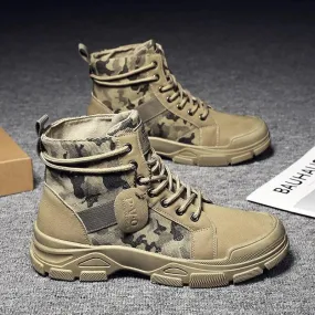 Herrenschuhe Camo Martin Stiefel Herren Herbst/Winter Arbeitskleidung Lässige kurze Stiefel