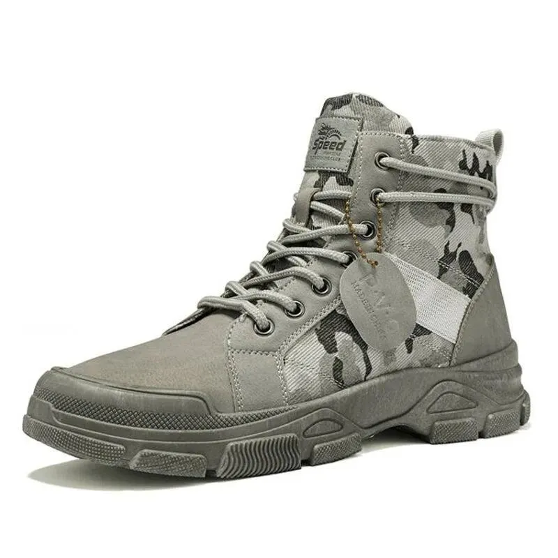 Herrenschuhe Camo Martin Stiefel Herren Herbst/Winter Arbeitskleidung Lässige kurze Stiefel