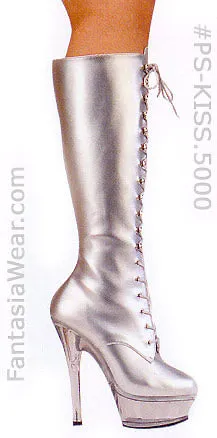 Lace-Up Knee Boots with 6-inch Spike Heels PS-KISS-5000
