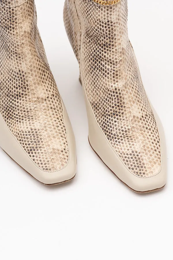 Naomi Ivory Python Print Boot