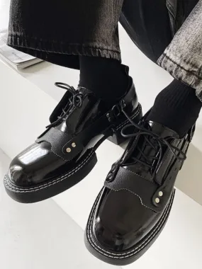 RETRO CASUAL LEATHER SHOES LET2773