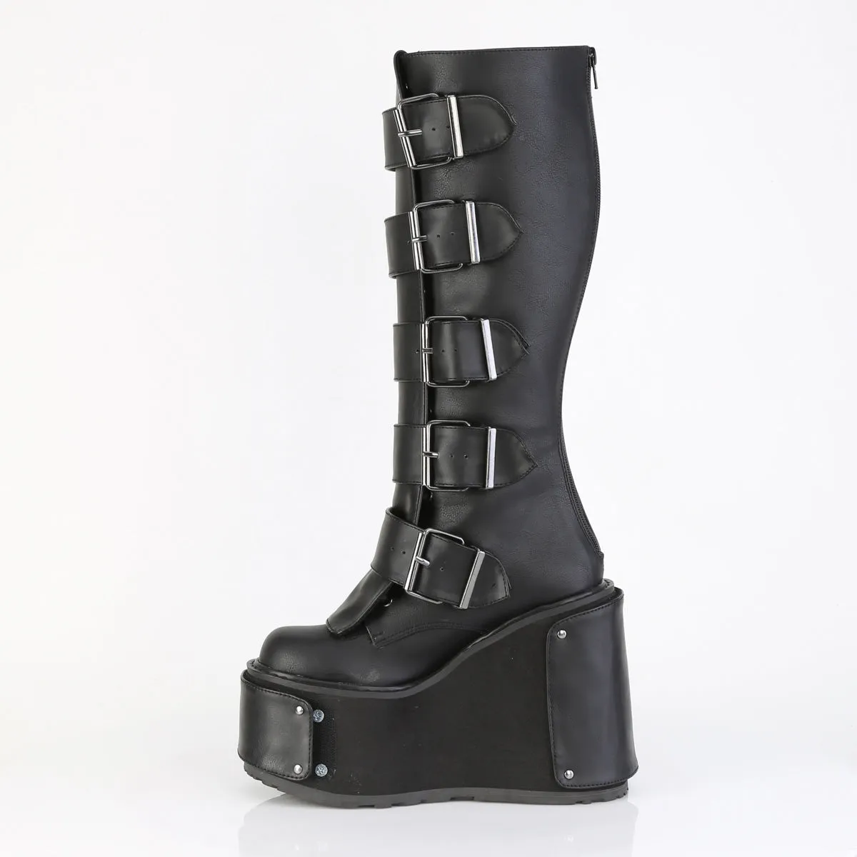 TRANSFORMER-800 Demonia Vegan Alternative Footwear Knee High Boots