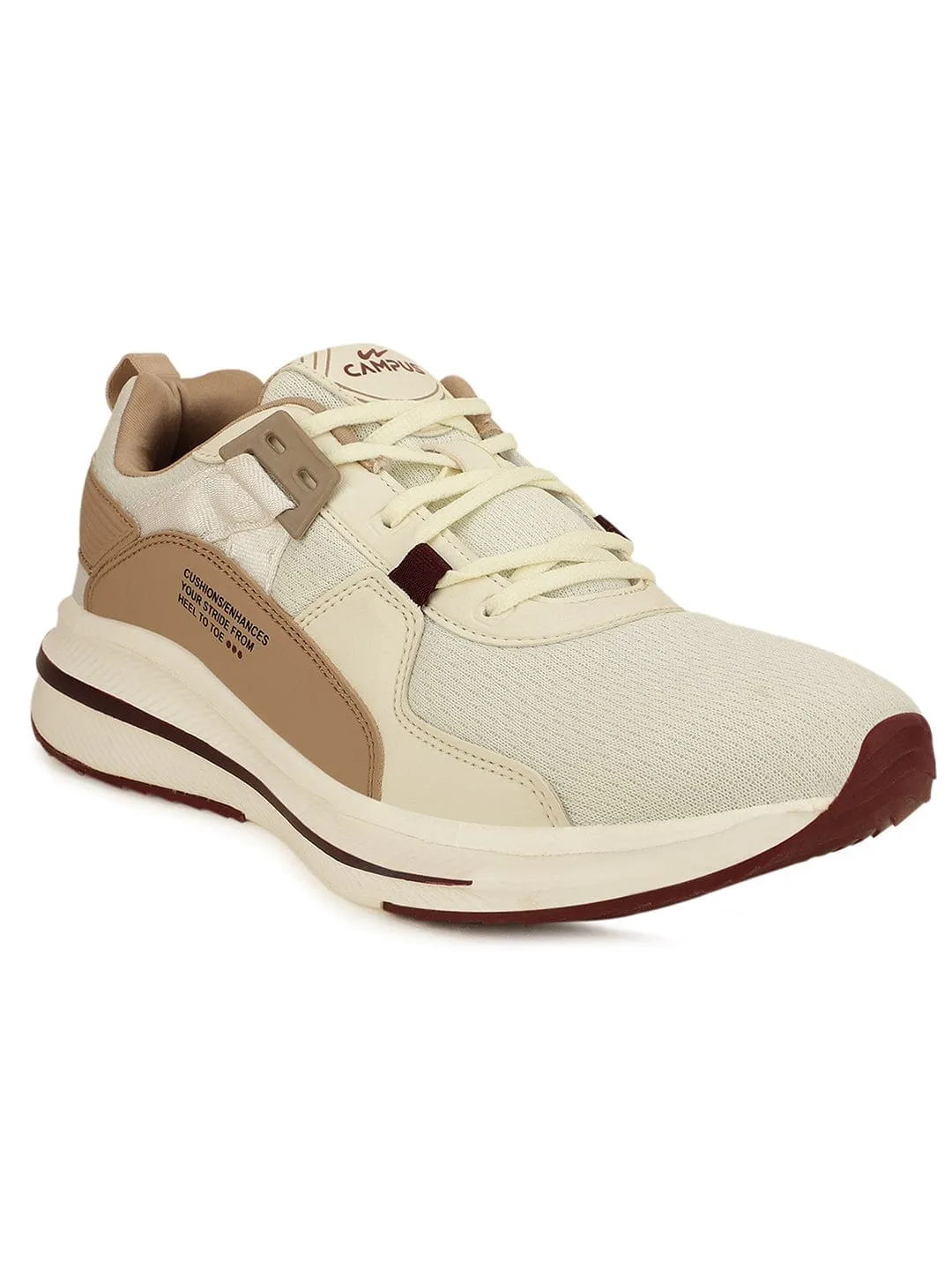 TRILLIUM Men's White Running Shoes