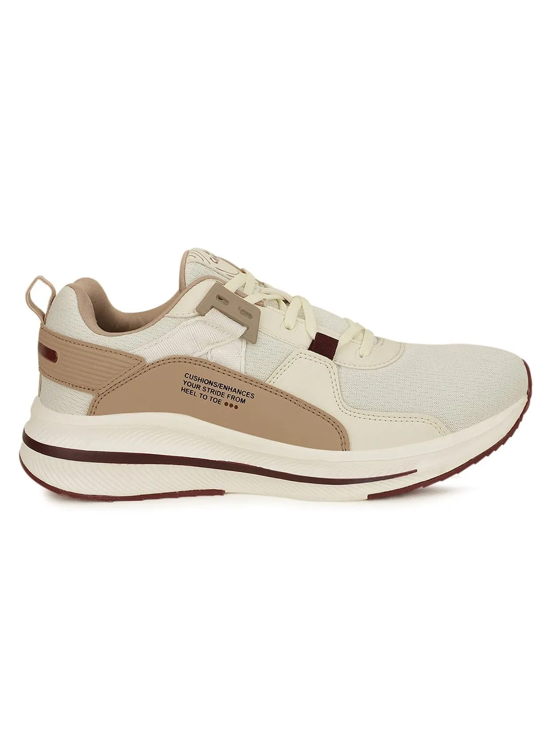 TRILLIUM Men's White Running Shoes